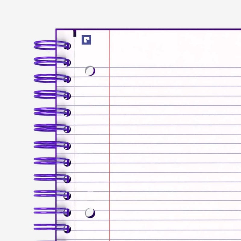 Hamelin, College Ruled Notebook/Journal, 8.5inx11in, Spiral bound, Hardcover, 1 Subject Notebook, 75shts/150 Pages ULTRA Violet - Image 2
